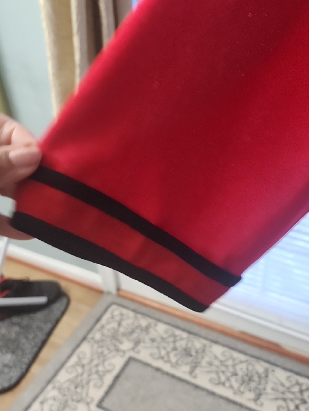 Red Mandarin Collar Jacket - Picture 5 of 6